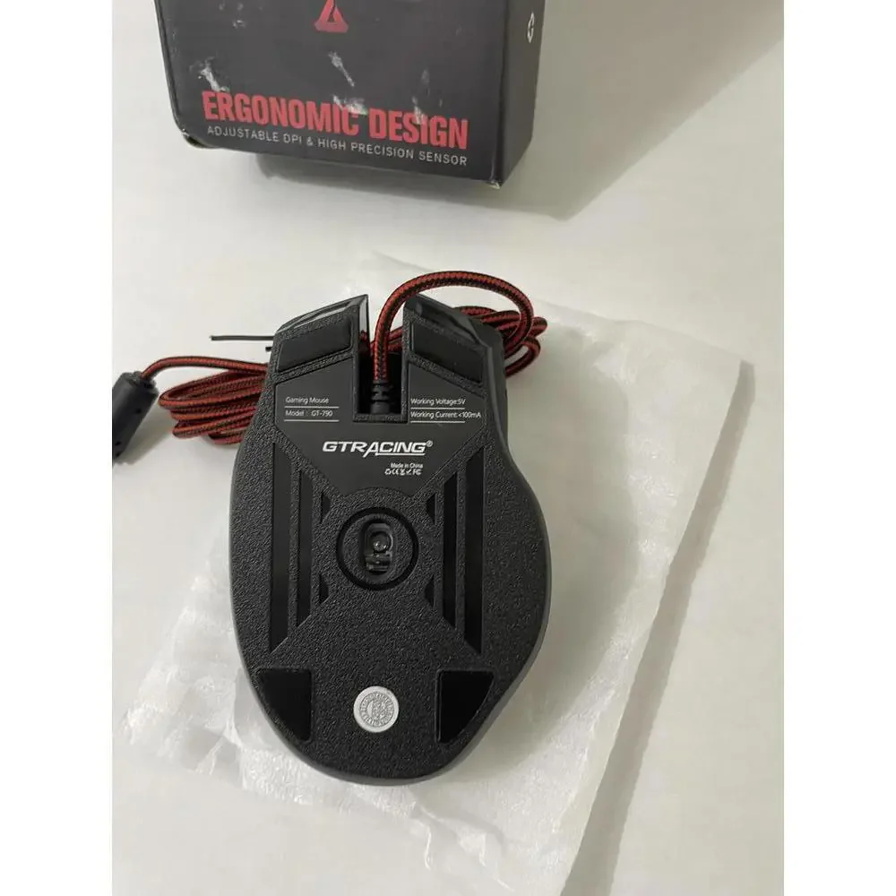 GTRACING Gaming Mouse Wired 7200 Dpi 6 Key, Led Breathing Light, Gt790